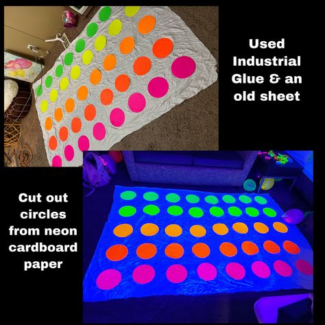 Diy Neon Party, Glow Party Decorations, Party Floor, Neon Party Decorations, Glow In Dark Party, Glow Party Supplies, Diy Glow, Blacklight Party, Neon Birthday