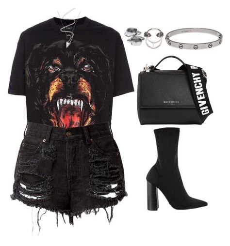 "Untitled #1158" by elipenaserrano ❤ liked on Polyvore featuring Givenchy, Cartier and Alexander McQueen Givenchy Clothes, Baddie Outfits Party, Swag Outfits For Girls, Clothes Aesthetic, Cute Comfy Outfits, Cute Swag Outfits, Teenage Fashion Outfits, Swag Outfits, Polyvore Outfits