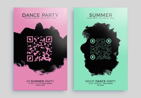 Qr Code Poster Design, Qr Code Poster, Scan Design, Promo Flyer, Event Promo, Social Media Advertising Design, Poster Layout, Type Posters, Band Posters