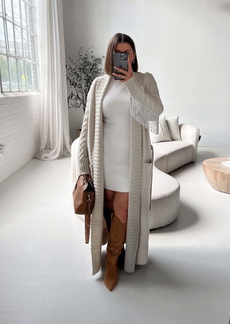 Cold Weather Outfits Comfy, Long Cardigan Outfit, Comfy Fall Outfits, Plus Zise, Plus Size Winter Outfits, Comfy Outfits Winter, Chique Outfit, Atlanta Fashion, Plus Size Fall Outfit