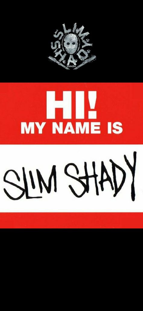 Eminem Slim Shady Wallpaper, Hi My Name Is Slim Shady, Slim Shady Outfit, Slim Shady Tattoo, Slim Shady Aesthetic, Slim Shady Wallpaper, Slim Shady Poster, Eminem 90s, Marshal Mathers