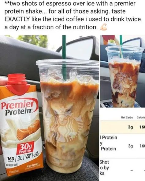 25+ Protein Shake Recipes That'll Give You Energy - HubPages High Protein Shakes, Protein Drink Recipes, Protein Shake Recipe, Shake It Up, Iced Coffee Protein Shake Recipe, Premier Protein Shakes, Iced Coffee Protein Shake, Banana Caramel, Coffee Protein Shake