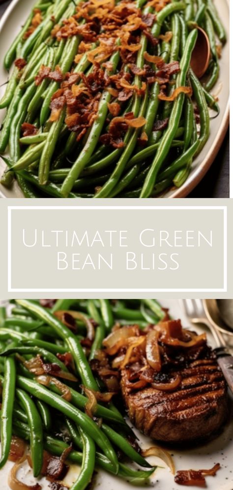 Green Beans With Carmelized Onion, Green Beans With Caramelized Onions, Fancy Green Beans Holidays, Fresh Green Beans With Bacon And Onion, Green Beans Crispy Onions, Roasted Green Beans With Caramelized Onions, Greenbeans Bacon Onion, Green Beans Bacon Onion, Dilled Green Beans