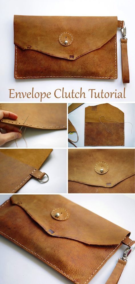 Diy Leather Clutch Free Pattern, Suede Purse Pattern, Simple Leather Pouch, Simple Leather Purse Pattern, Leather Envelope Pattern, Small Leather Purse Pattern, Pattern For Leather Bag, Leather Envelope Wallet, How To Make A Leather Purse