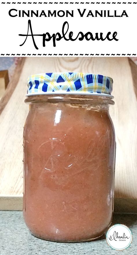 Vanilla Applesauce, Canning Applesauce, Canned Applesauce, Applesauce Recipe, Apple Sauce Recipes, Homemade Applesauce, Pretzels Recipe, Apple Sauce, Fruit Jelly