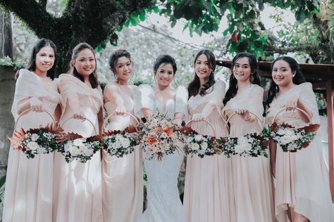 Filipiniana Wedding Dress Bridesmaid, Bridesmaid Dresses Couture Candy, Palawan Wedding, Dresses Couture Candy, Filipiniana Wedding Dress, Filipiniana Wedding Theme, Bridesmaids Gown, Filipiniana Wedding, Bridesmaid Separates