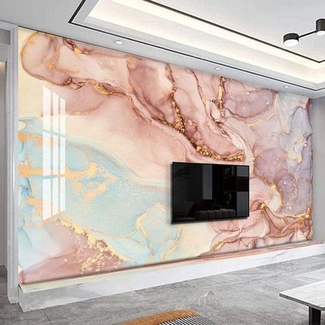 White Marble Peel And Stick Wallpaper, Aesthetic Wallpaper For Living Room, Marble Wall Mural Living Room, Aesthetic Wallpaper For Home Decor, White And Gold Nail Salon Decor, Wallpaper Aesthetic For Wall, Wallpaper Aesthetic For Room, Luxury Peel And Stick Wallpaper, Colorful Wallpaper Bathroom