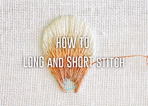 The Utlimate Guide to Long and Short stitch Easy Embroidery Ideas, Long And Short Stitch, Cross Stitch Tutorial, Embroidery Lessons, Chinese Embroidery, Easy Embroidery, Needlepoint Stitches, Embroidery Stitches Tutorial, Sew Easy