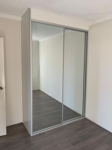 Mirror Wardrobes, Mirror Storage Cabinet, Sliding Mirror Wardrobe, Mirrored Wardrobe Doors, Built In Wardrobes, Closet Mirror, Mirror Storage, Mirror Closet Doors, Small Room Design Bedroom