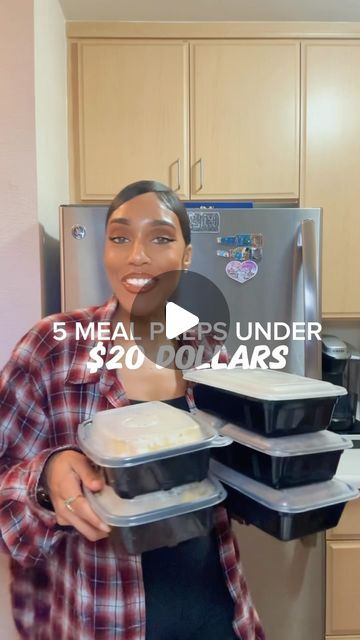 Danisha Brown on Instagram: "Meal prep ebook in bio . Another meal prep week under $20 #mealprep #mealprepideas #mealprepping #mealplans #mealplanning #mealideas" Easy Healthy Meal Prep For The Week Clean Eating, Low Effort Meal Prep, Cheap Meal Prep For The Week, Meal Prep For The Week Family, Easy Healthy Meal Prep For The Week, Dinner Meal Prep For The Week, Meal Prep For The Week For Beginners, Healthy Meal Prep For The Week, Prep Meals For The Week