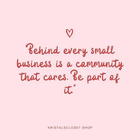 Empower dreams, shop small. 💖 #SupportSmallBiz #ShopLocal #KristalsCloset #OnWednesdaysWeWearPink #Quotes Small Business Captions, Business Owners Quotes, Business Captions, Small Business Owner Quotes, Support Small Business Quotes, Business Owner Quote, Small Business Owners, Support Small Business, Small Business Owner