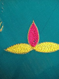 Chain Filling Aari, Tambour Stitch In Aari Design, Aari Chain Stitch Designs, Tambour Stitch, Work Basics, Stitching Classes, Button Hole Stitch, Basic Stitches, Simple Embroidery Designs