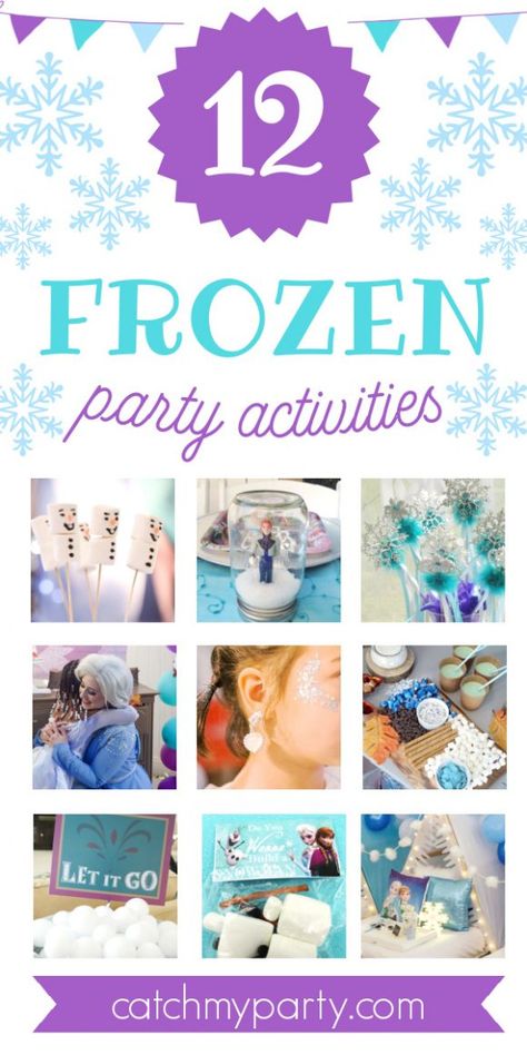 You Are Going to Love These 12 Fun Frozen Party Activities! Frozen Games Activities, Elsa Birthday Activities, Frozen Themed Birthday Party Activities, Elsa Party Activities, Frozen Themed Birthday Party Games, Elsa Party Games, Elsa Birthday Party Activities, Frozen Birthday Games Activities, Frozen Themed Party Games