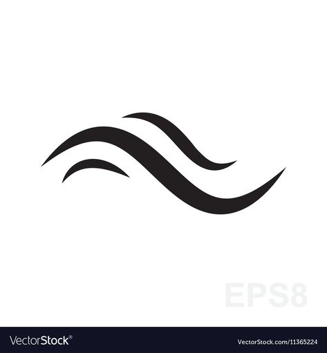 Go With The Flow Illustration, Wave Line Illustration, Wave Vector Illustration, Water Flow Drawing, Flow Symbol, River Symbol, Wave Sign, Water Graphic Design, Sea Symbol