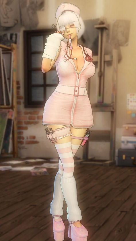 Sims 4 Cc Super Sonico, Super Sonico Sims 4 Cc, The Sims 4 Y2k Cc, Sims 4 Anime, Nurse Aesthetic, Cc Mods, Sims 4 Body Mods, Sims 4 Expansions, Tumblr Sims 4