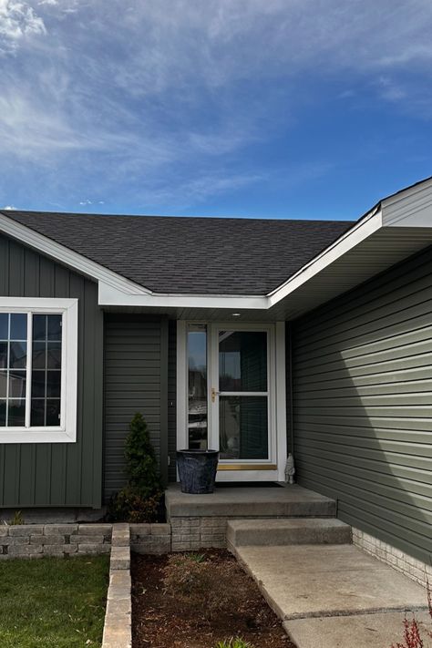 Alside Odyssey Double 4 Dutchlap siding in Deep Moss. Alside Siding, Heartland, Home Remodeling, Fern, Siding, Cottage, Exterior