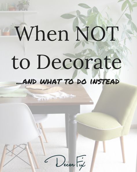 When NOT to Decorate (and what to do instead) Temu Decor Ideas, Decorating 101, Be Dangerous, Bad Idea, Easy Home Decor, Home Design Decor, Decor Tips, Popsugar, Decorating Tips