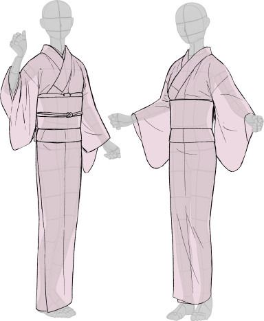 Kimono Drawing, Kalluto Zoldyck, Drawing Anime Clothes, Guided Drawing, Anime Drawings Tutorials, Drawing Clothes, Japanese Outfits, Art Poses, Drawing Tutorials