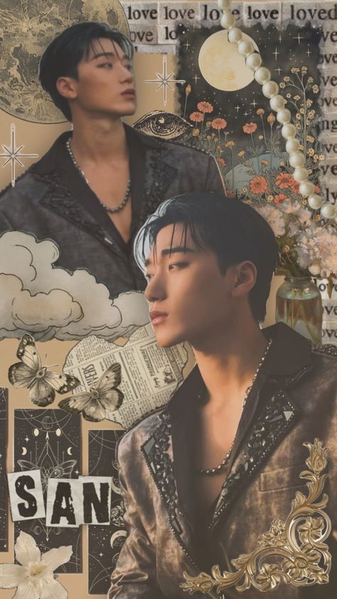 choi san is such a prince ❤️ #choisan #ateez #ateezsan #choisanateez #prettypinkprincessmingi Sans Cute, A Prince, Choi San, Binder Covers, Cool Wallpapers Art, Pretty Wallpapers Backgrounds, I Wallpaper, Kpop Wallpaper, Cool Wallpaper