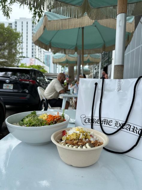 #aesthetic #lunch #puravida #chromehearts #healthylifestyle #food #luxury #luxurylife #travel #vacation #miami #shopping Lunch Esthetics, Luxury Lunch Aesthetic, Miami Luxury Aesthetic, Food In Miami, 2025 Plan, Luxury Lunch, Vacation Miami, Aesthetic Lunch, Food Luxury