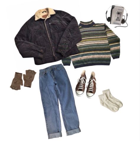 80s Fall Aesthetic Outfits, Grunge 80s Outfit, 1985 Outfits Stranger Things, Will Byers Inspired Outfit, Stranger Thing Outfits 80s, Stranger Things 4 Outfits, Fear Street Outfit Inspiration, Stranger Thing Inspired Outfit, 80s Outfit Aesthetic Vintage