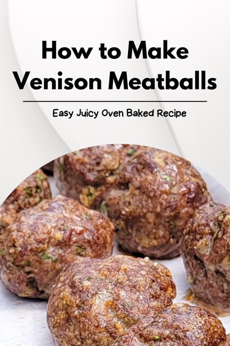 Venison Meatballs on a Tray. Wild Game Meatballs, Deer Meatballs Recipes, Venison Meatballs Recipes, Deer Meatballs, Venison Meatball, Venison Meatball Recipes, Venison Backstrap Recipes, Smoked Venison, Ground Venison Recipes