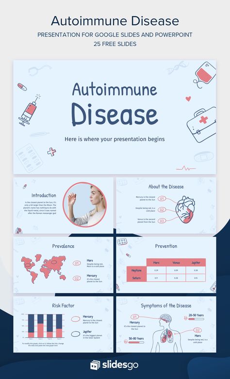 Download and edit this presentation for health and medical presentations. It’s for Google Slides and PowerPoint and has hand-drawn elements Powerpoint Medical Presentation, Medical Presentation Design Powerpoint, Health Presentation Design, Medical Presentation Design, Medical Powerpoint Templates, Health Powerpoint, Handout Design, Medical Presentation, Medical Powerpoint