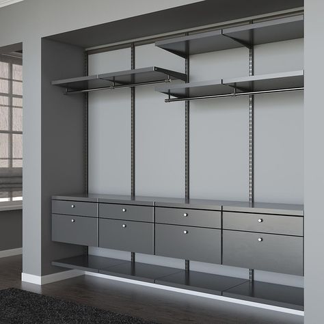 Affordable Closet Systems, Elfa Closet, Office Design Trends, Closet Pantry, Master Bath And Closet, Closet Redo, Elfa Shelving, Closet Solutions, Contemporary Closet