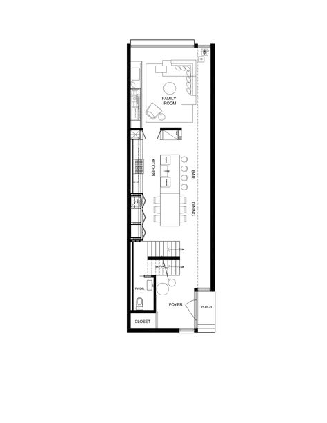 Triangular Architecture, Studio Floor Plans, Toronto Houses, Narrow House Designs, Townhouse Exterior, Narrow House Plans, Narrow Lot House, Modern Townhouse, Basement Floor Plans