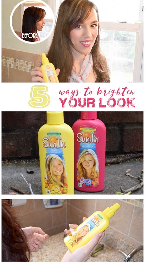 Sun In Hair Lightener Before And After, Sun In Hair Lightener, Sun In Hair, Hair Problems Solutions, Lighten Hair Naturally, Hair Lightener, Natural Hair Highlights, Icy Hair, Hair Problem