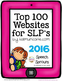 TOP 100 websites for SLPS 2016 - Speech Sprouts is honored to be chosen Preschool Slp, Early Intervention Speech Therapy, Slp Materials, Speech Articulation, School Speech Therapy, Speech Language Activities, To Do List Printable, Slp Activities, Slp Ideas