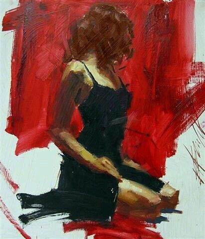 Red Portrait Painting, Henry Asencio, Zhaoming Wu, Background Study, Black Widow Aesthetic, Arte Sketchbook, Natasha Romanoff, Woman Painting, Figure Painting