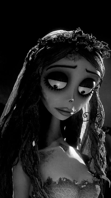 Corpse Bride Wallpaper Black And White, Corpse Bride Iphone Wallpaper, Corspride Bride Wallpaper, Ghost Bride Cartoon, Corpse Bride Lockscreen, The Corpse Bride Wallpapers, Emily Corpse Bride Wallpaper, Emily Corpse Bride Pfp, Corpse Bride Pfp