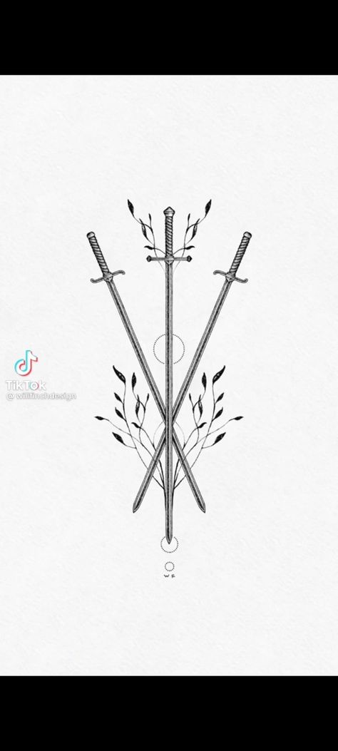 Three Musketeers Tattoo, Three Of Swords Tattoo, Swords Tattoo, Three Of Swords, First Tattoo, Compass Tattoo, Swords, I Tattoo, Bobby Pins