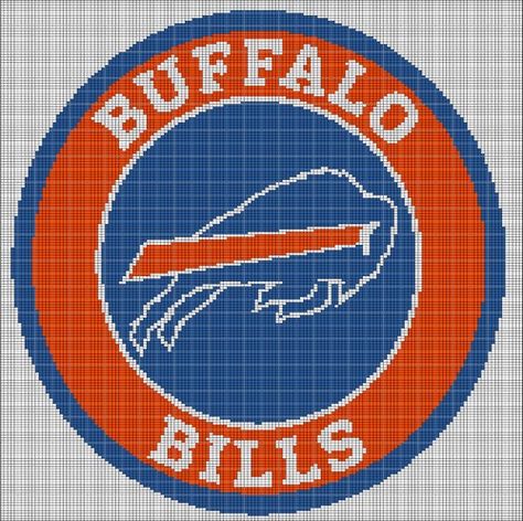 Buffalo Bills Crochet, Buffalo Bills Logo, Digital Computer, Bills Logo, Giraffe Crochet, Plastic Canvas Ornaments, Afghan Pattern, Plastic Canvas Crafts, Crochet Lovers