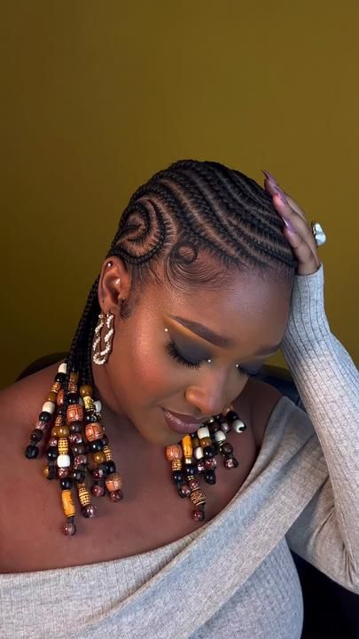 Summer Braiding Hairstyles, Cornrow Ideas Natural Hair Braided, All Back Hairstyle, Cornrows Natural, Latest Hair Braids, Cornrows Natural Hair, Cabello Afro Natural, Cornrows Braids For Black Women, Hair Pics