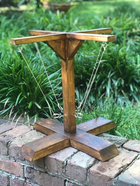 Custom designed wood 4 player ring and hook game for the whole family. Made to last by Southside Sawdust. Diy Wooden Games, Hook Game, Diy Yard Games, Wood Working Projects, Outside Games, Pub Games, Furniture Coffee Tables, Wood Games, Furniture Cheap