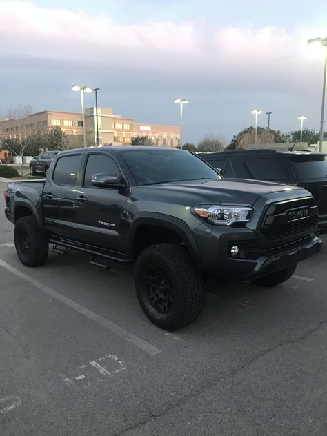 Grey Tacoma, Black Toyota Tacoma, Toyota Tacoma Lifted, Toyota Tacoma Off Road, 2020 Toyota Tacoma, Toyota Tacoma Mods, Tacoma Off Road, Tacoma Mods, Toyota Tacoma 4x4