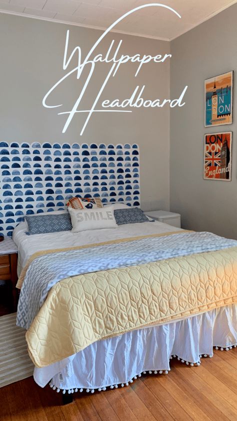 How to Create a Wallpaper Headboard | REHAB DORKS