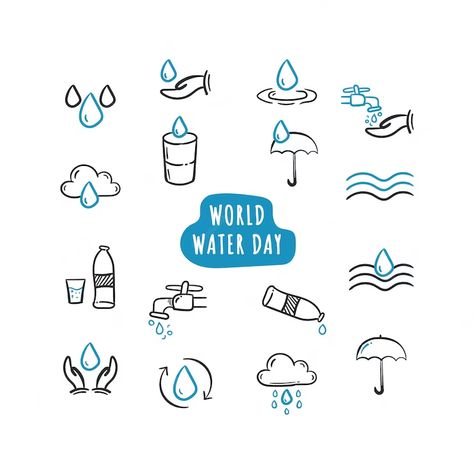 Premium Vector | Vector world water day vector line icon doodle. save the water hand drawing illustration scribble Water In Hands, Save The Water, Hands Drawing, World Water Day, Water Drawing, Vector Line, Water Day, World Water, Art Drawings Sketches Pencil