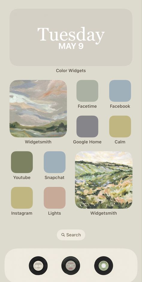 Customized Iphone Homescreen Aesthetic, Simple Themes For Phone, Clean Aesthetic Phone Layout, Home Screen Themes Iphone, Aesthetic Phone Ideas Home Screen, Iphone Background Inspo Widgets, Clean Home Screen Layout, Pretty Iphone Layout, Home Screen Inspo Widgets