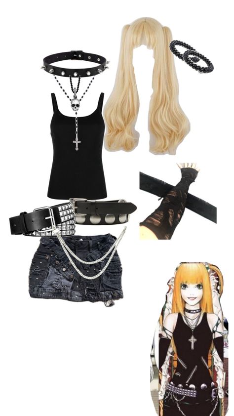 I tried Misa Amane Outfit, Misa Amane Cosplay, Easy Diy Clothes, Korean Fits, Misa Amane, Band Outfits, Anime Inspired Outfits, Alternative Outfits, Cosplay Outfits