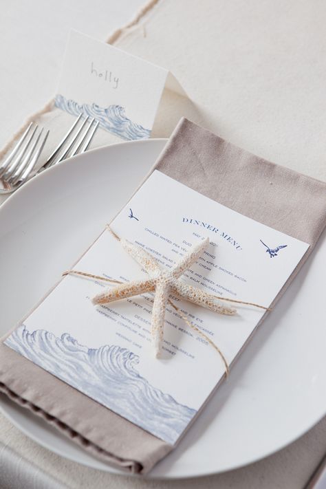 Table Settings Beach Inspired Wedding, Letterpress Design, Dream Beach Wedding, 21 Diner, Sea Wedding, Garden Wedding Invitations, Beach Wedding Inspiration, Letterpress Invitations, Dinner Themes