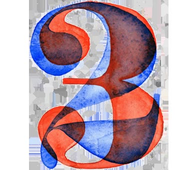 Watercolor Numbers by Giuseppe Salerno, via Behance Watercolor Numbers, Numbers Typography, Watercolor Typography, Typography Served, Typography Images, 타이포그래피 포스터 디자인, Cool Typography, Typography Love, Lettering Typography