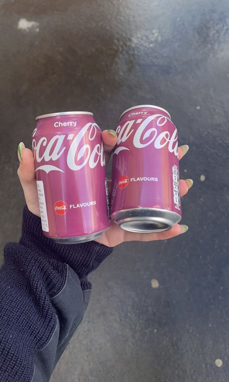 Coca Cherry Snap, Cherry Coke Drink, Cherry Coke Aesthetic, Coca Cherry, College Dorm Food, Coke Cherry, Coca Cola Cherry, Dorm Food, Winter Tops For Women