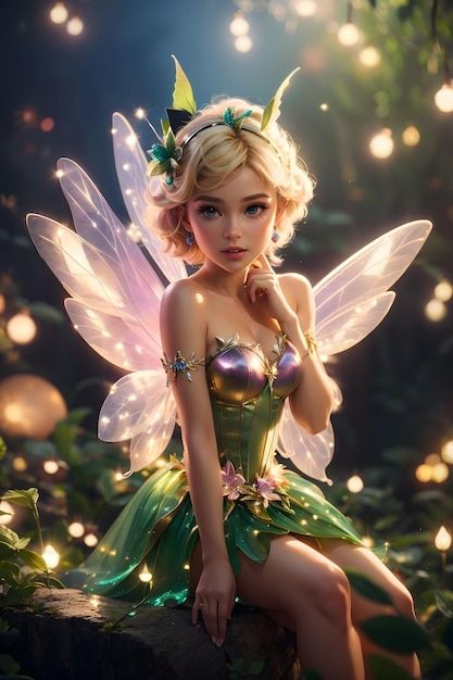 Photo snapshot_of_beautiful_fairy_tinker... | Premium Photo #Freepik #photo #pixie Irish Fairy, Fairies Photos, Sparkle Outfit, Fairy Art Dolls, Pixies Fairies, Bad Girls Club, Fairy Artwork, Beautiful Fairies, Tinker Bell