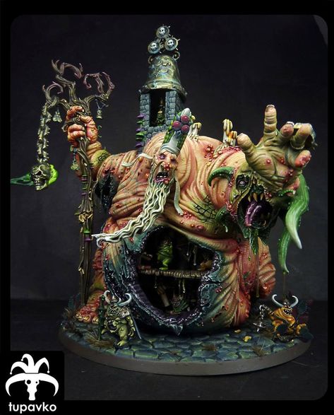 Nurgle Diorama, Nurgle Kitbash, Nurgle Demon, Nurgle Miniatures, Nurgle Art, Nurgle Conversion, Maggotkin Of Nurgle, Warhammer Nurgle, Nurgle 40k