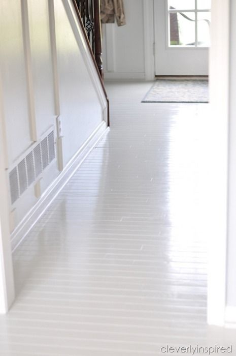 Painting Wood White, White Painted Floors, Painted Hardwood Floors, Prefinished Hardwood Floors, Hardwood Bedroom Floors, White Hallway, Painted Wood Floors, Prefinished Hardwood, Living Room Wood Floor