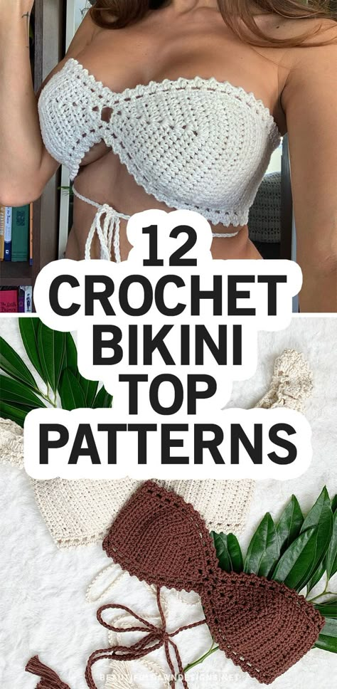 Crochet Bathing Suit Pattern, Crochet Lingerie Pattern, Crochet Swimsuit Top, Crochet Swimsuits Pattern, Crochet Swimwear Pattern, Ladies Crop Top, Crochet Festival Top, Crop Top Design, Crochet Lingerie