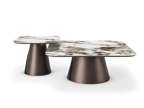 Square ceramic coffee table ALBERT KERAMIK S by Cattelan Italia_2 Outdoor Vases, Round Coffee Table Modern, Square Ceramic, Cattelan Italia, Low Coffee Table, Steel Coffee Table, Square Coffee Table, Low Table, Contemporary Coffee Table